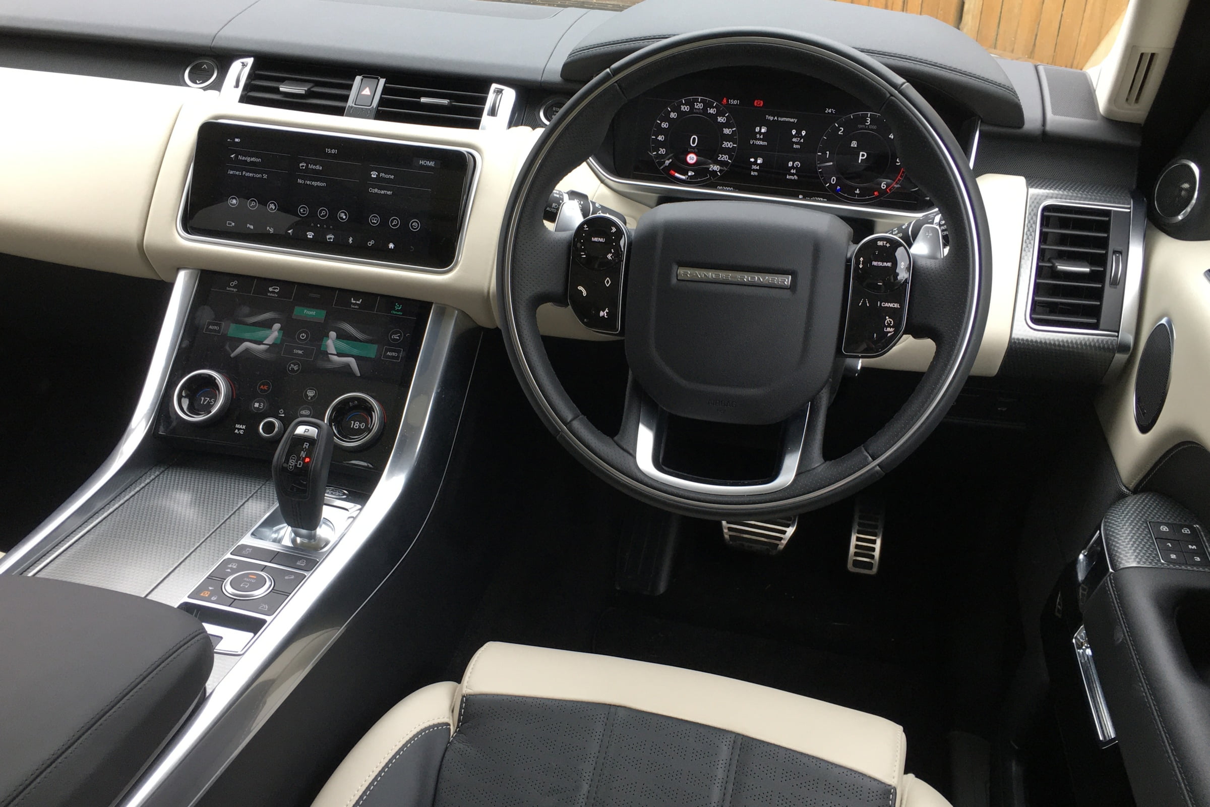 Range Rover Sport interior