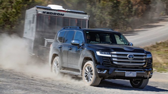 Toyota LandCruiser 300 series launch towing with Sahara ZX 2