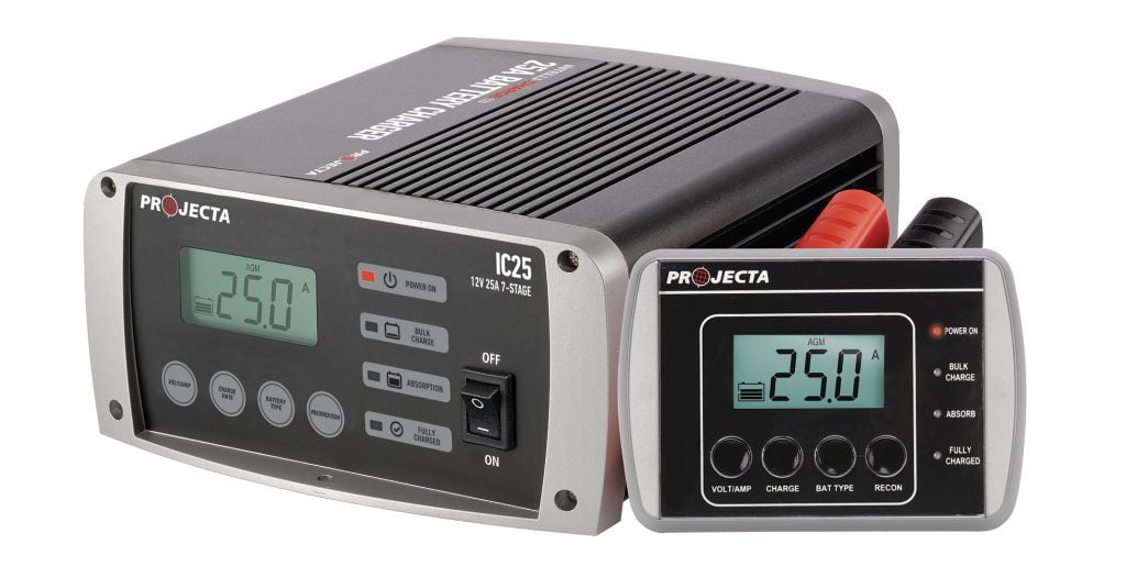 Projecta INTELLI-CHARGE range now suitable for Lithium batteries