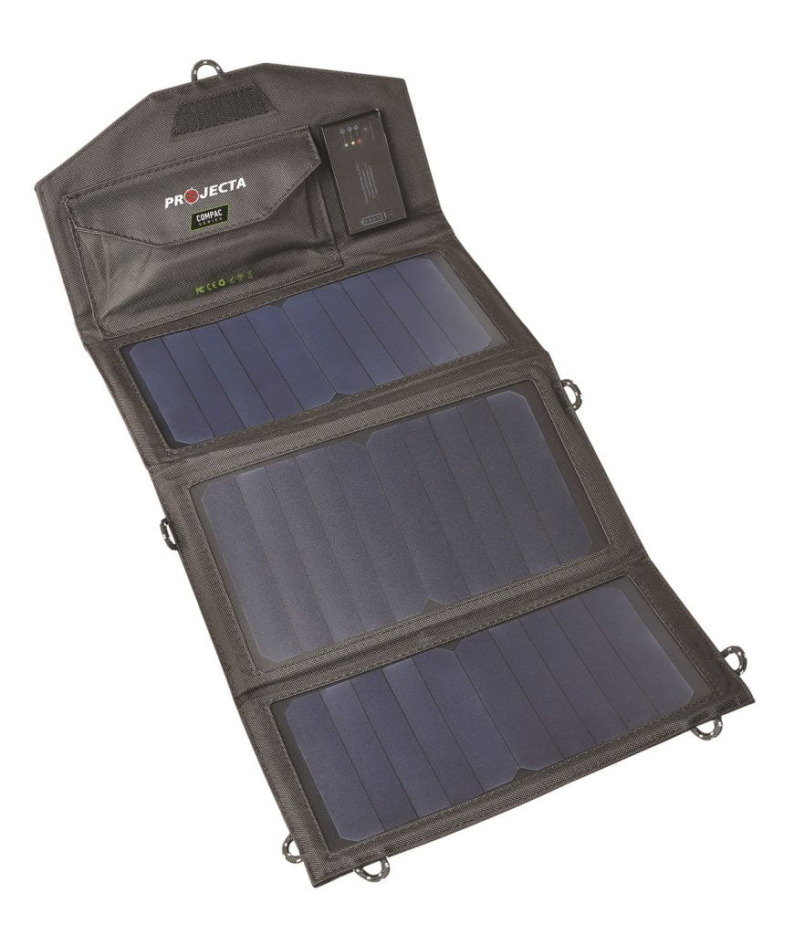 Available in two models, the PP10 (1.6A / 5V) and PP15 (3.0A / 5V), both kits include high quality monocrystalline folding solar panels and a 3-in-1 charging cable.