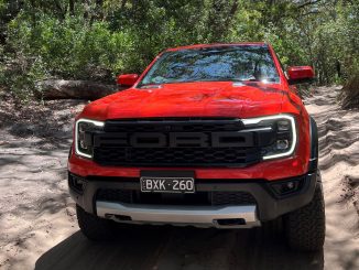 Ford Ranger Raptor 2023 on beach track