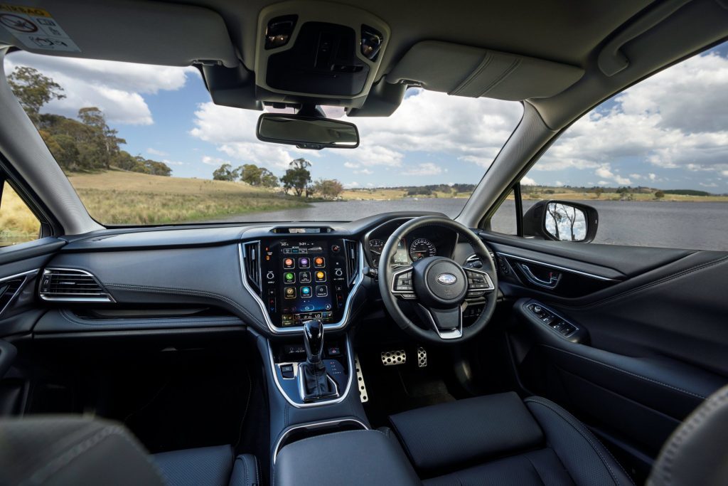 2023 Subaru Outback Touring XT Sapphire Blue front interior