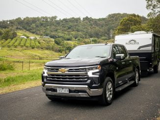 2023 Chevrolet Silverado 1500 LTZ Premium towing a van