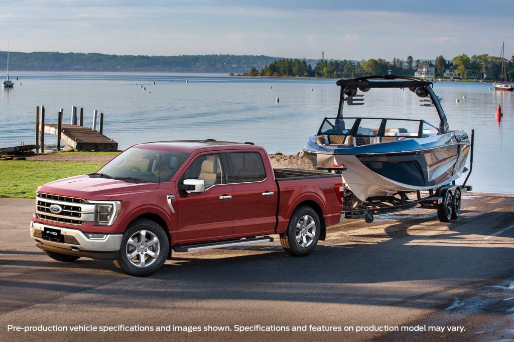 2023 Ford F-150 LARIAT SWB LucidRed F34 Boat Launching