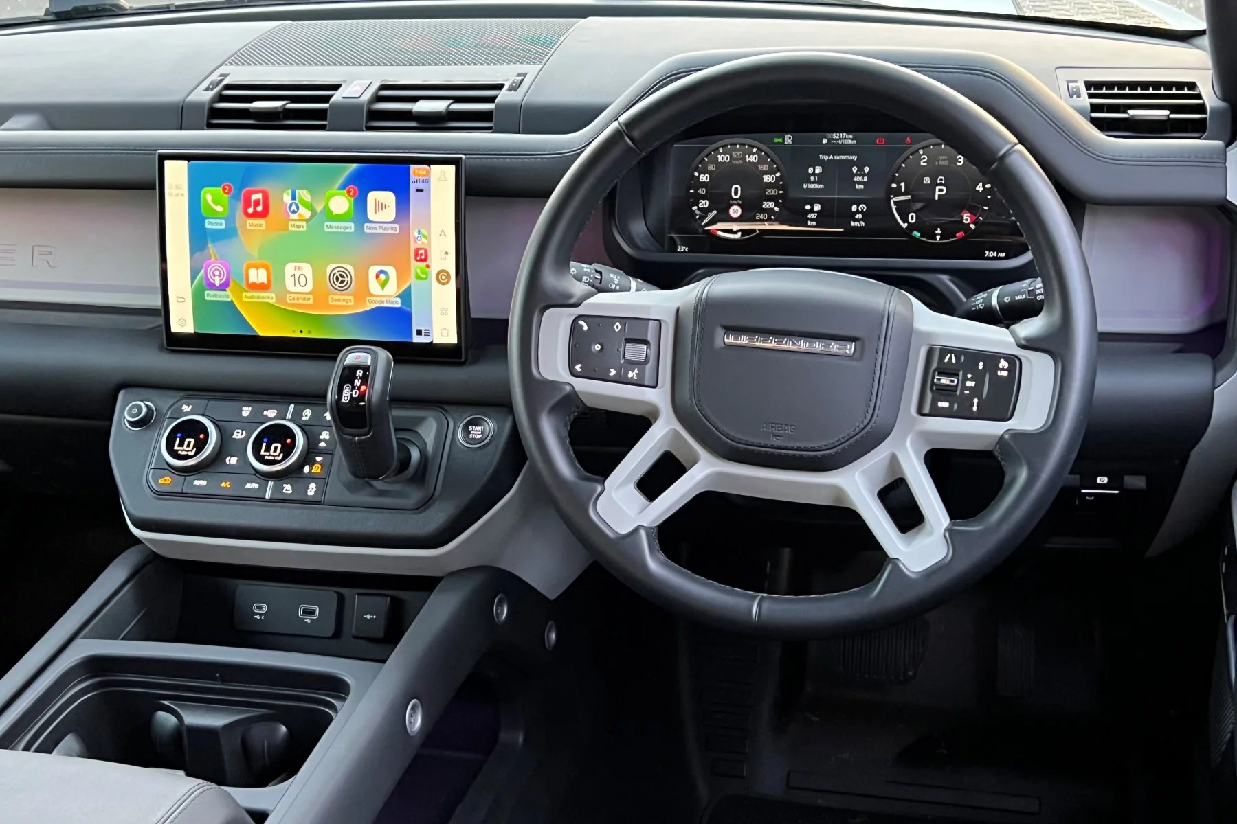 2023 LR Defender X Dynamic HSE D300 central console and dash