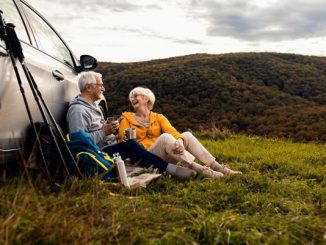 Retirees travelling