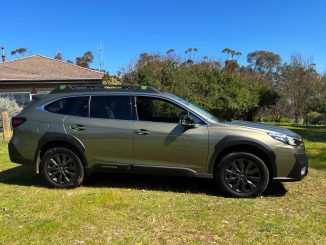 Subaru Outback XT Sport front exterior profile 1