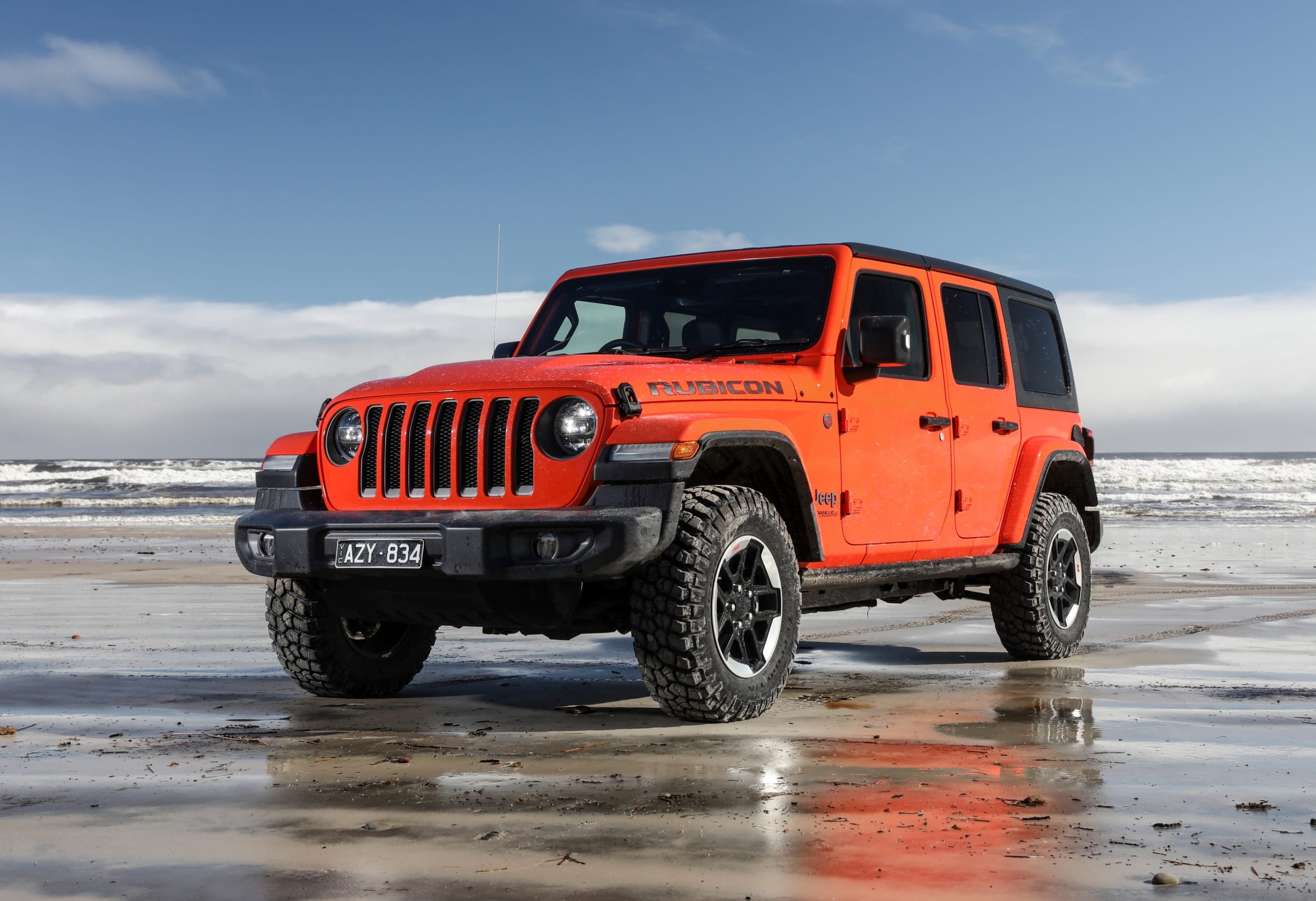 Jeep Wrangelr Rubicon 4wd beach