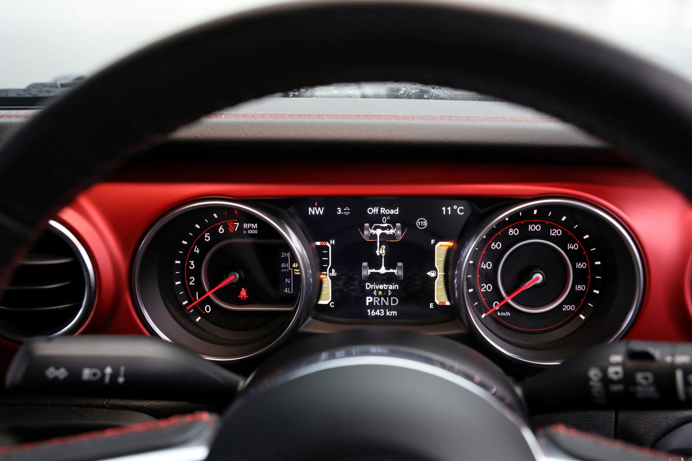 Jeep Wrangelr Rubicon interior