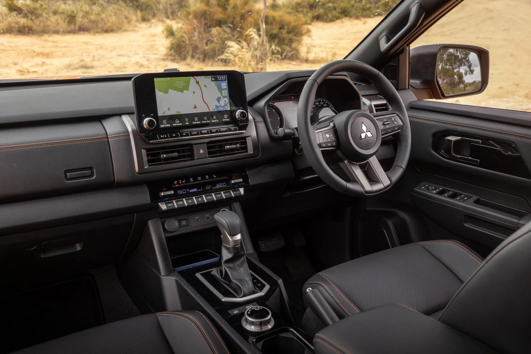 2024 Mitsubishi Triton GSR Yambuki Orange front interior 1
