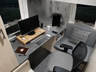 Motorhome work space for digital nomads