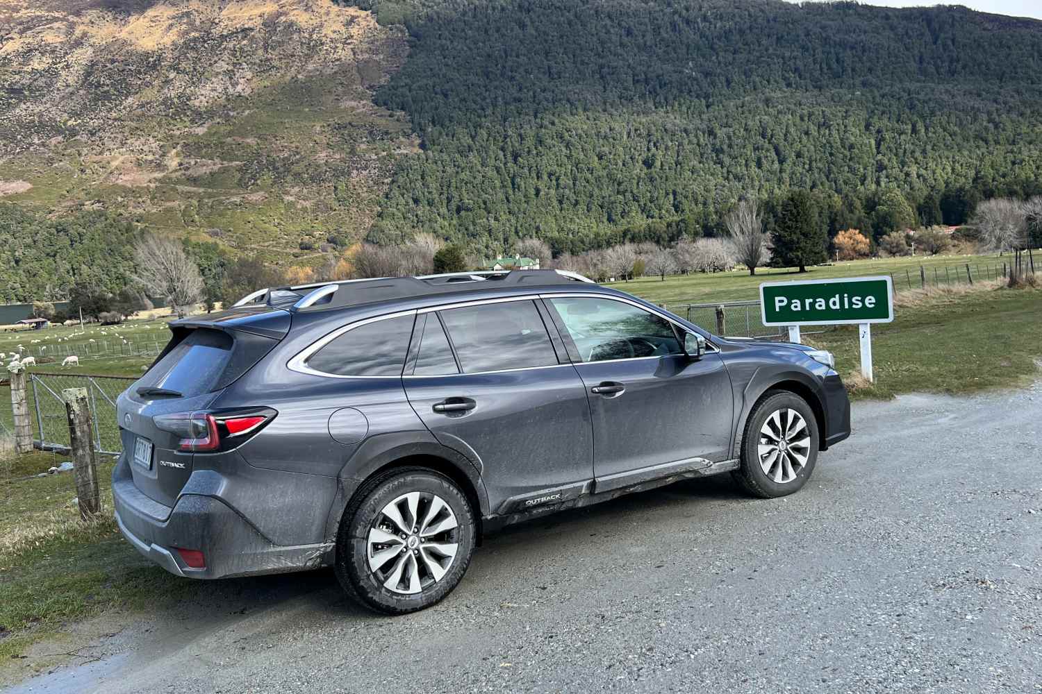 Subaru Outback at Paradise NZ