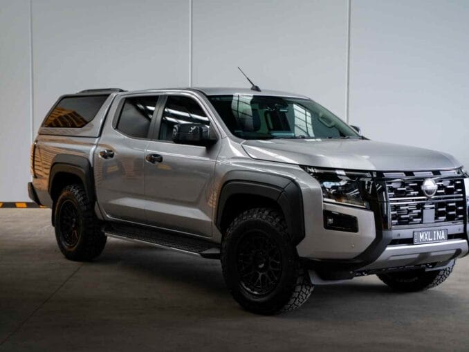 2026 Maxliner Nissan Navara front quarter canopy
